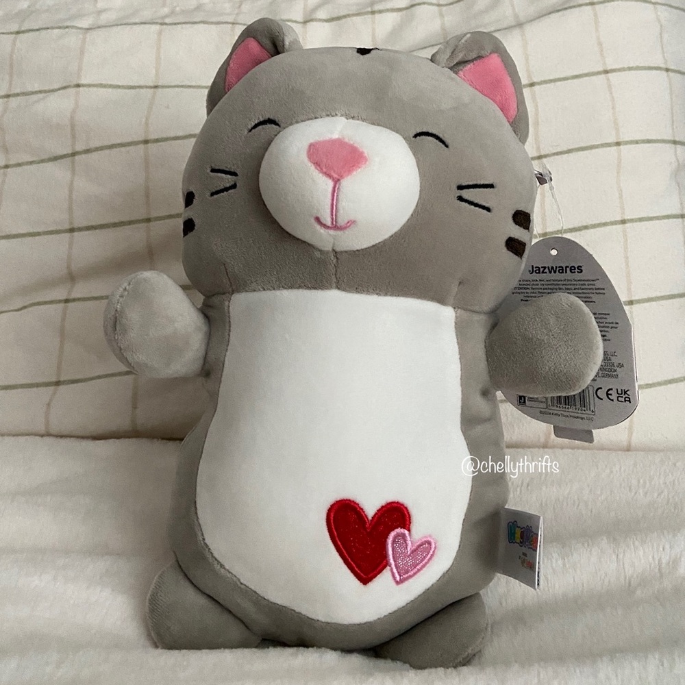 Squishmallow Tally the Cat Valentines Hug Mees 10”